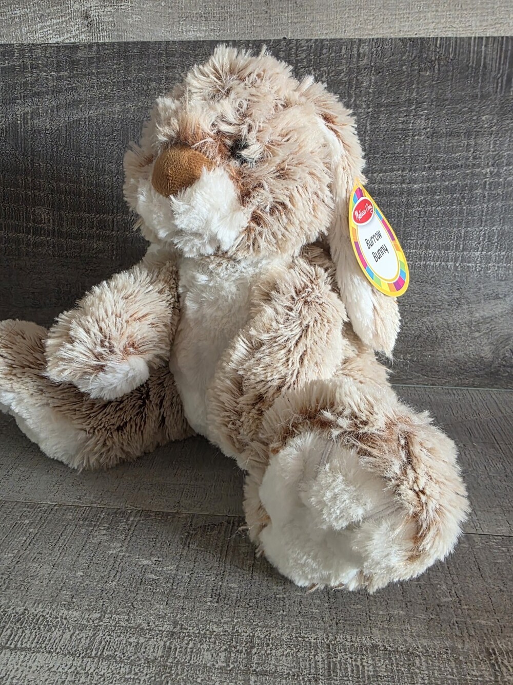 Melissa & Doug 7674 Burrow Bunny Rabbit Stuffed Animal Plush NEW b252